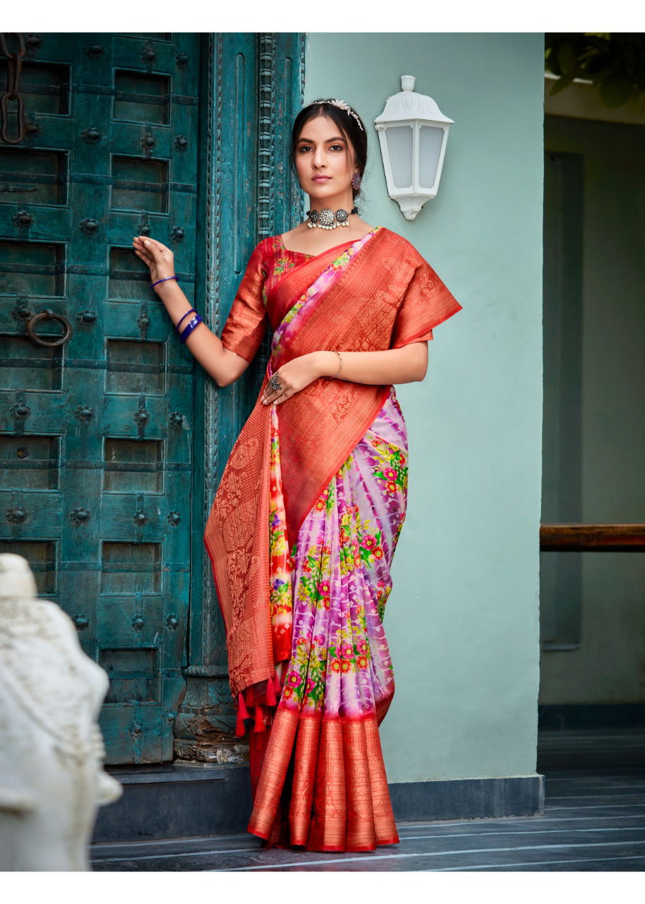 Gowri Silk By Shreyans Printed Sarees Catalog